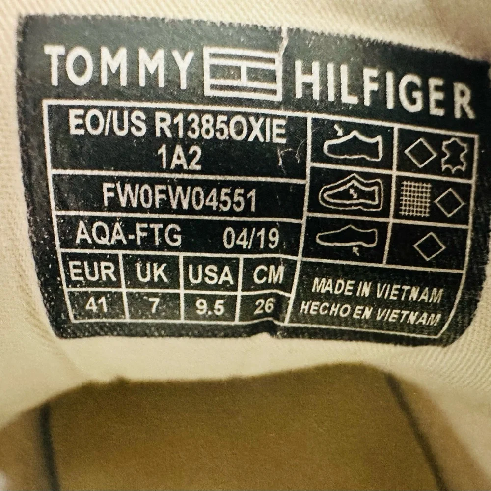 Tommy Jeans TJ85 Icon Platform Sneakers White‎ Leather Women's Size 9,5